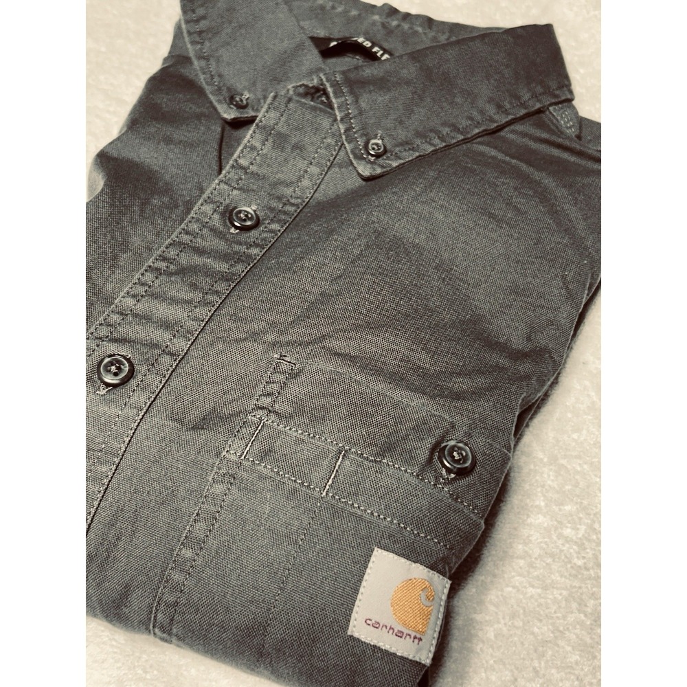 Carhartt Rugged Flex Relaxed Fit Men's Canvas  Short-Sleeve Work Shirt